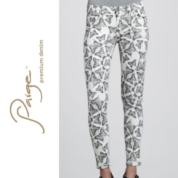 PAIGE Denim - NWT $189 PAIGE Verdugo Butterflies Skinny Crop